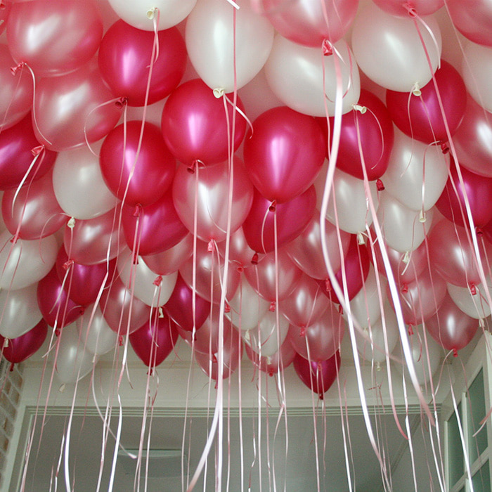 천장풍선 핑크톤 20개세트 프로포즈 기념일 파티